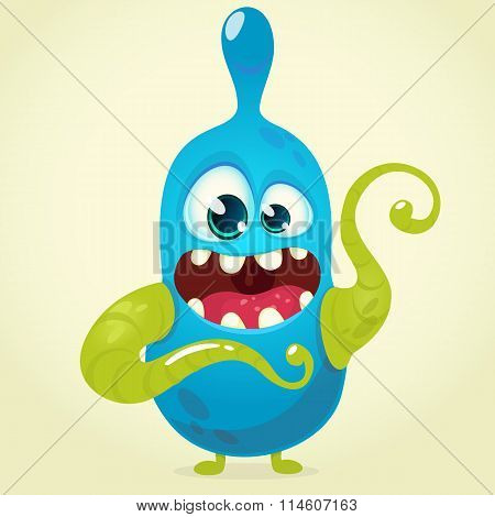 Cute cartoon monster. Vector character