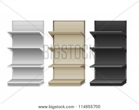 Supermarket Shelf. Vector Illustration