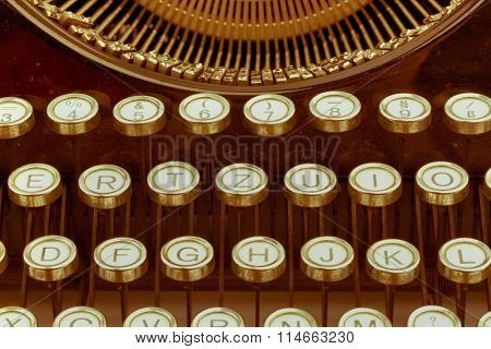 a typewriter keyboard
