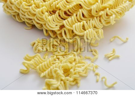 Picture of a Intant soup noodles. Fas food concept