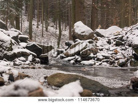 Brook Hidden In The Forest Of Stones.