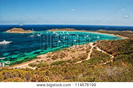 sardinia ladscape capo coda cavallo bay
