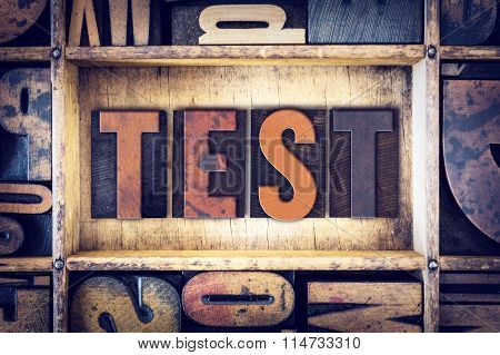 Test Concept Letterpress Type
