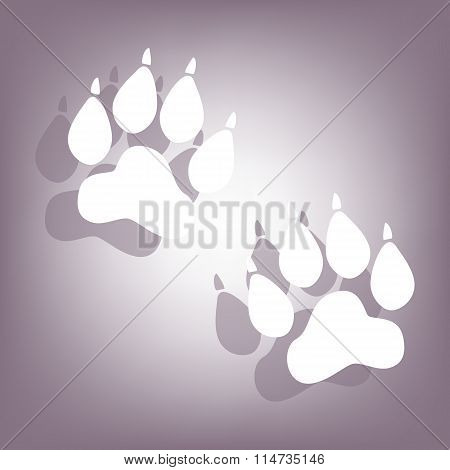 Animal Tracks icon with shadow