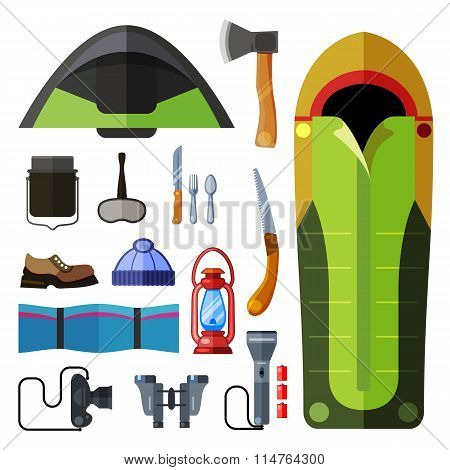 Camping Icons Set