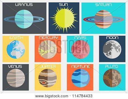 Planet Flat Design