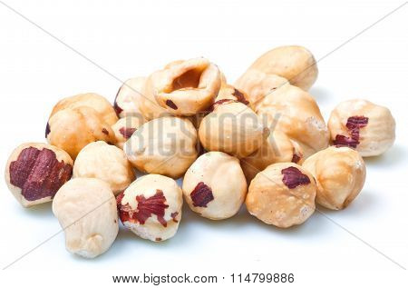 Hazelnuts Isolated