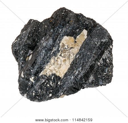 Black Ilmenite Stone From Russia Isolated