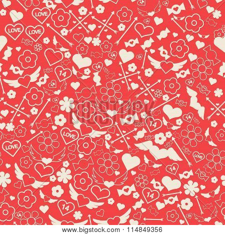 Valentine's Day Seamless Pattern