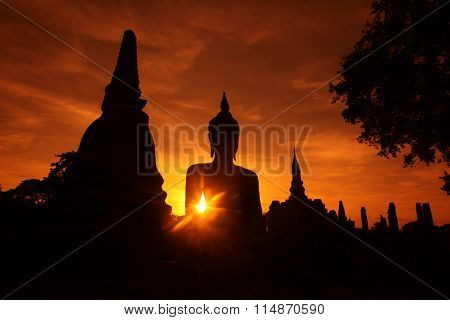 Asia Thailand Sukhothai Temple Mahathat