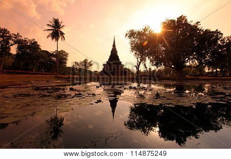 Asia Thailand Sukhothai Temple Mahathat
