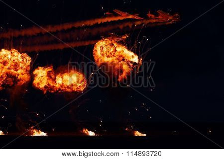 TUZLA,ROMANIA - JULY 04 : pilots performing at Tuzla airshow Aeromania on July 04, 2015 in Tuzla, Romania
