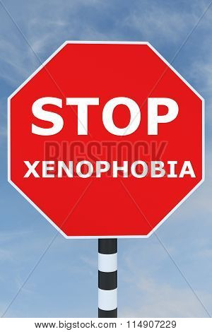 Stop Xenophobia Concept