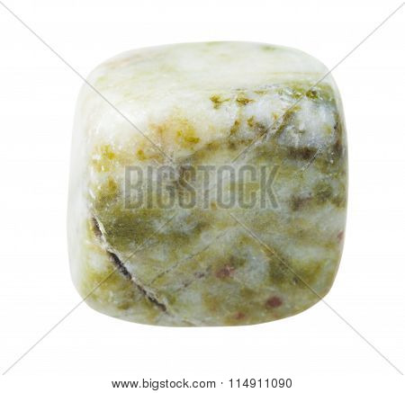 One Moss Agate (mocha Stone) Gem Stone Isolated