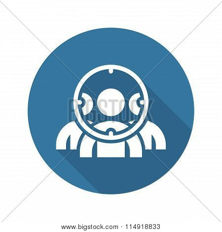 Customer Focus Icon. Flat Design.