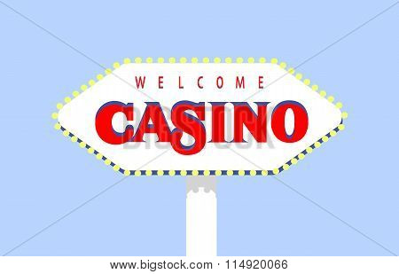 Casino Vector Icon. Banner With Casino Logo Badges. Vector Illus