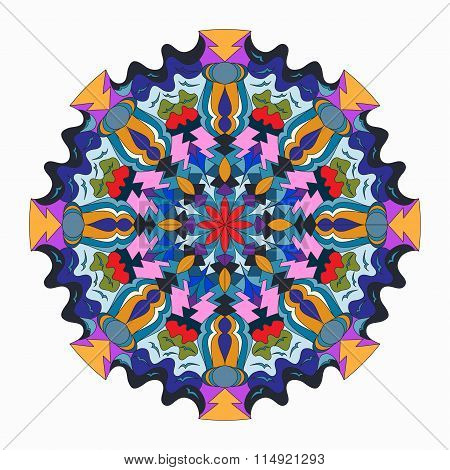 Mandala. Beautiful Vintage Elements. Vector Illustration