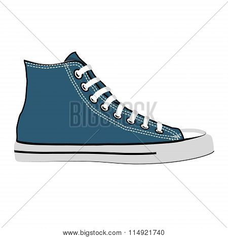 Blue sneakers