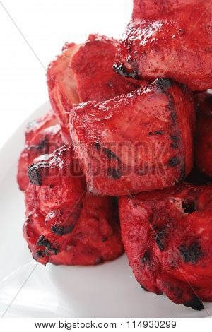 food photos of Indian Chicken Tikka Kebab Flame Grilled