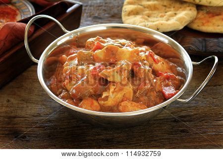 food photos of chicken balti curry meal