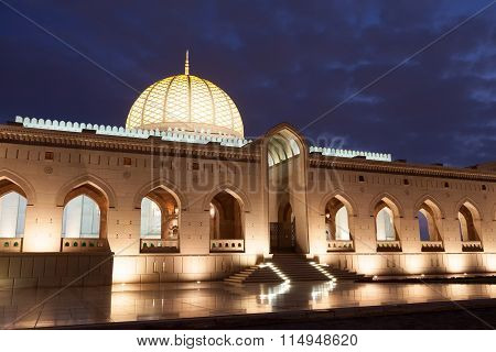 Sultan Qaboos Grand Mosque In Muscat, Oman