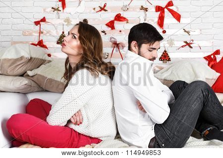 Young Beautiful Couple Of Loving Man And Woman
