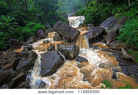 Waterfall Ramboda In Sri Lank