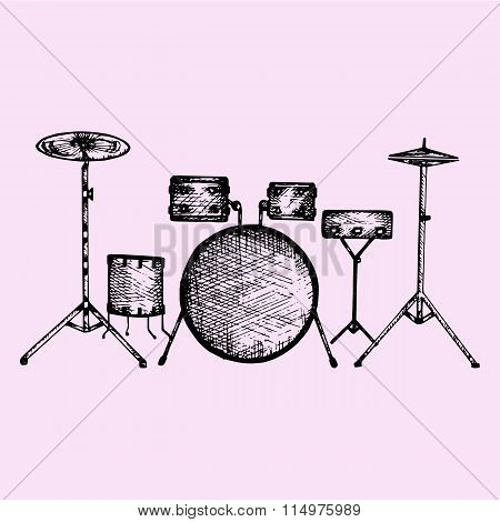 drum kit, set