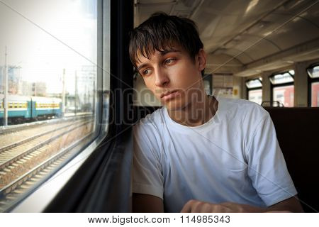 Sad Man In The Train