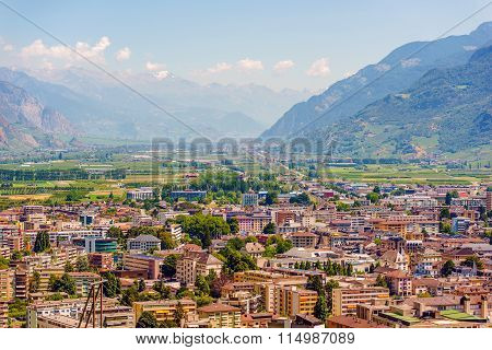 Panorama Of Martigny