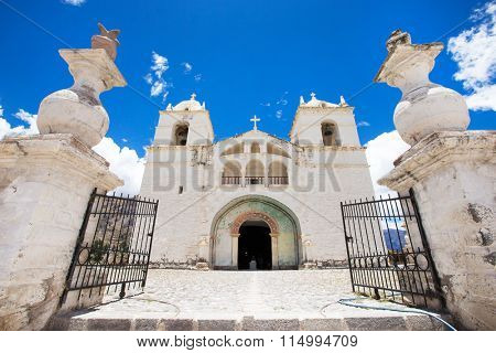 San Pedro de Alcantara Church in Cabanaconde, Peru