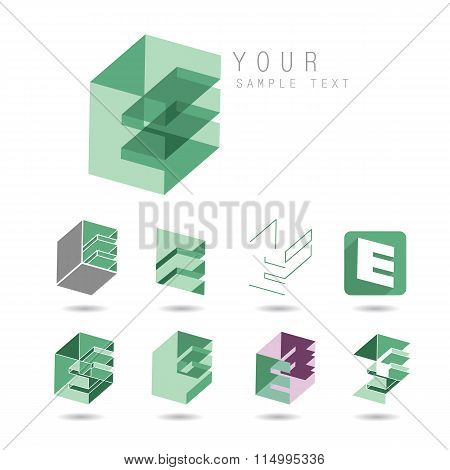 letter E set