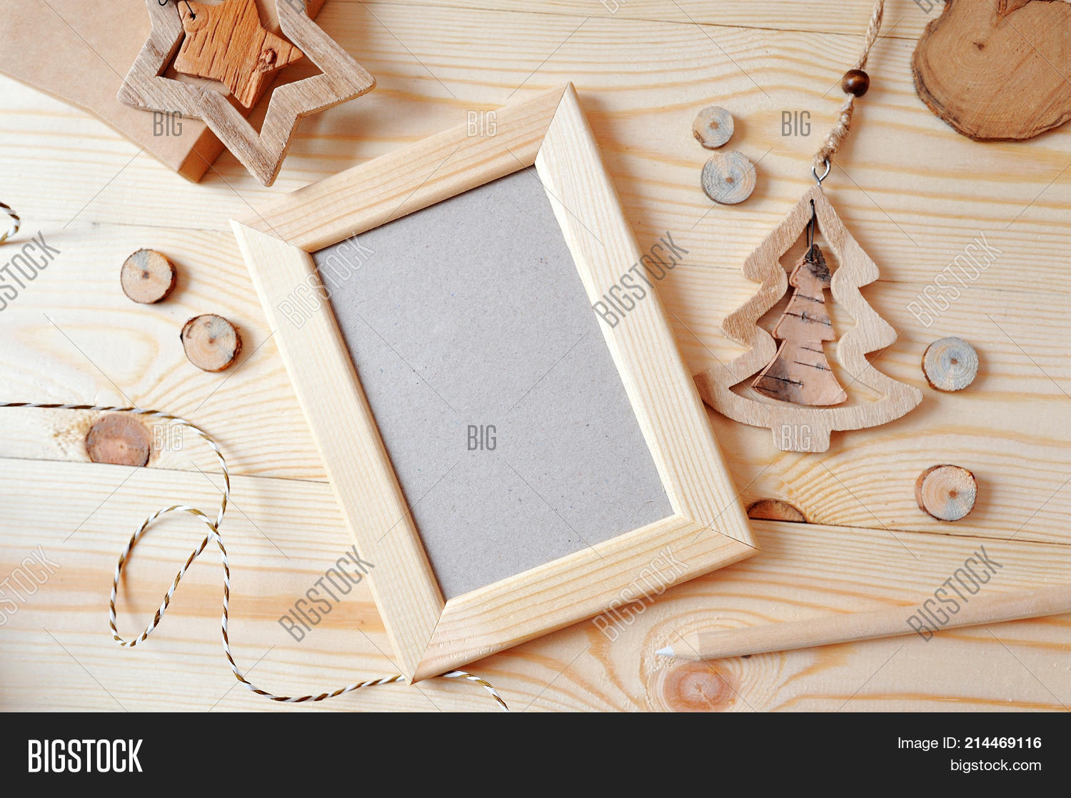 Wooden Frame Christmas Image &amp; Photo (Free Trial) | Bigstock