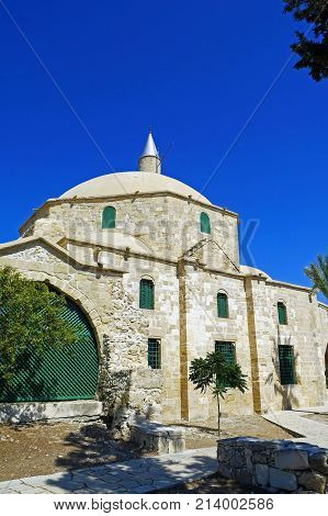 Hala Sultan Tekke Mosque near Larnaca, Cyprus.
