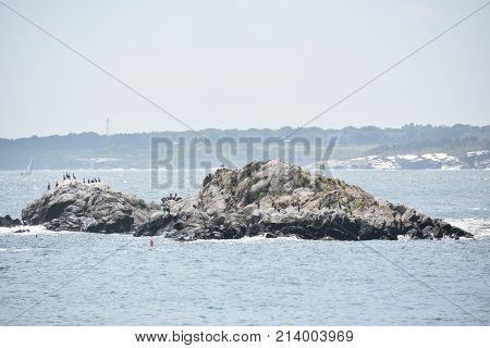 View from Jamestown in Rhode Island, USA