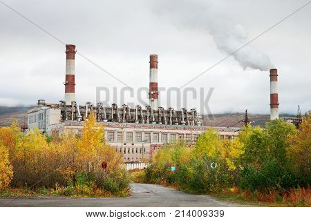 Thermal Power Station In Northern Russia