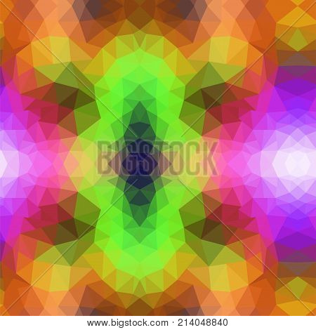 vector abstract irregular polygon background with a triangular in full color rainbow spectrum colors