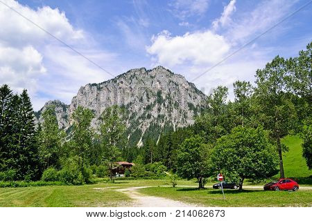 Mountain at Veitsch Austria in summer time