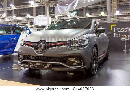 ATHENS, GREECE - NOVEMBER 14, 2017: Renault Clio RS at Aftokinisi-Fisikon 2017 Motor Show.