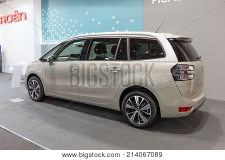 ATHENS, GREECE - NOVEMBER 14, 2017: Citroen C4 II Grand Picasso at Aftokinisi-Fisikon 2017 Motor Show.