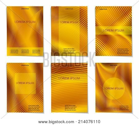 Abstract Gold Glitter Geometric Vector Background.
