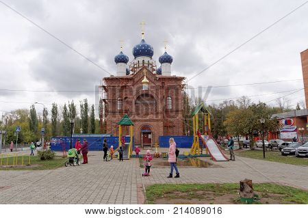 Nizhny Novgorod, Russia. - October 06.2017. Church In Honor Of The Icon Of The Mother Of God Unexpec