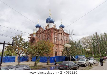 Nizhny Novgorod, Russia. - October 06.2017. Church In Honor Of The Icon Of The Mother Of God Unexpec