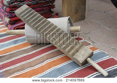 Belarus the city of Gomel June 3 2017. Independence Day in Belarus.Ancient irons.Historical iron. Iron without electricity. Iron of the last century.