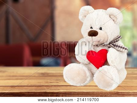 Heart bear teddy teddy bear plush toy red heart color