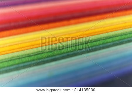 Colored Paper Sheets Pile Texture. Chancery Background.