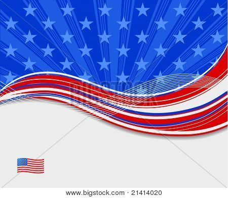conception graphique du drapeau américain pour juillet 4th