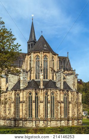Altenberger Dom (St. Mary Assumption church) is church in Gothic style in former Cistercian monastery in Altenberg Germany. View from apse