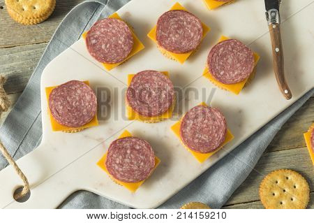 Savory Homemade Cheese Meat And Cracker Hor Dourves