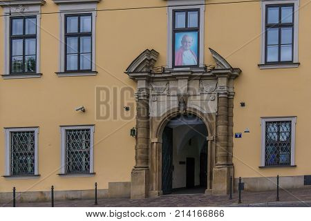 The house whwre where John Paul II lived as a young priest now a museum Krakow Poland September 15 2017